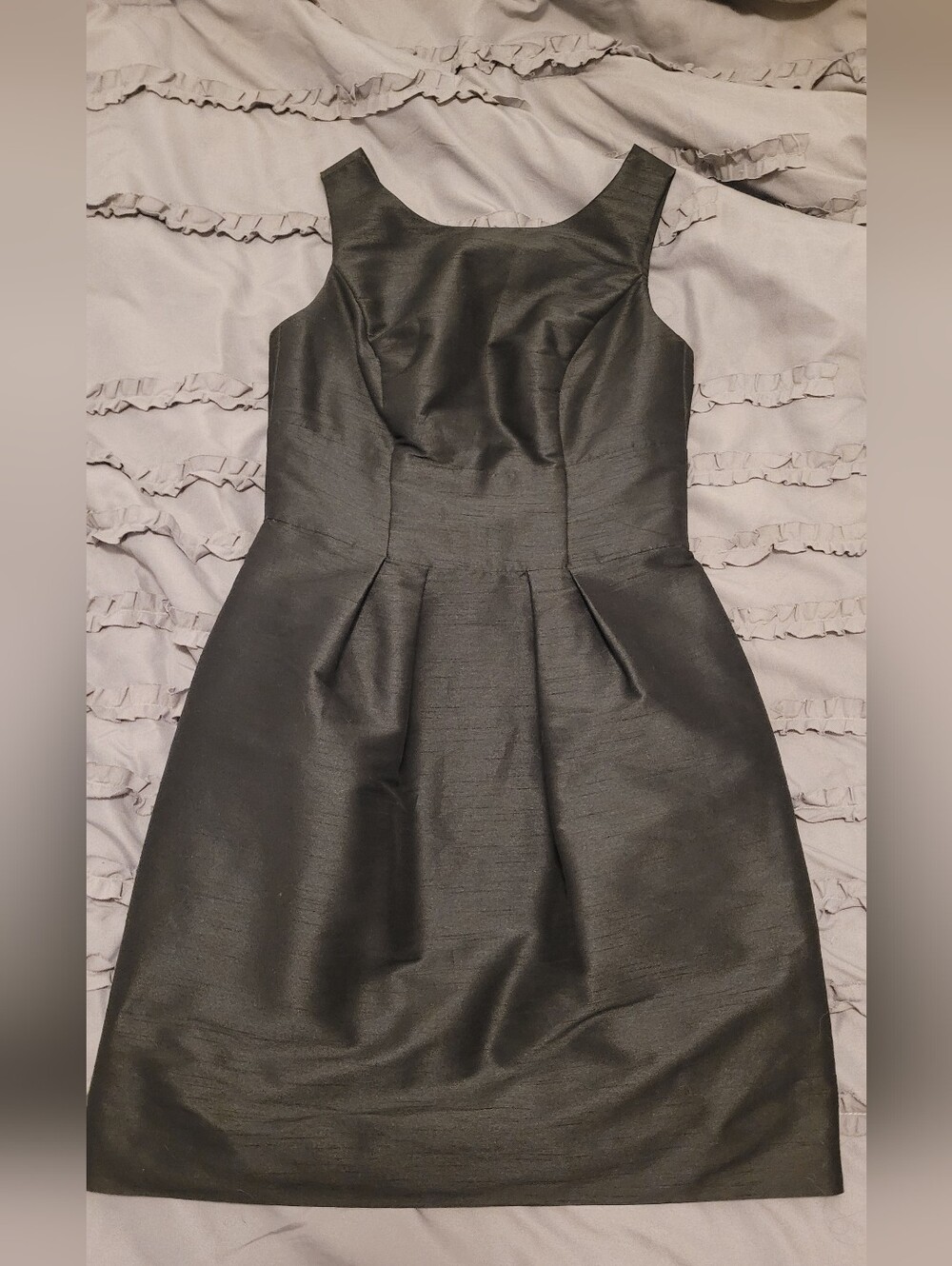ALFRED SUNG Black Sleeveless Bow Back Mini Dress